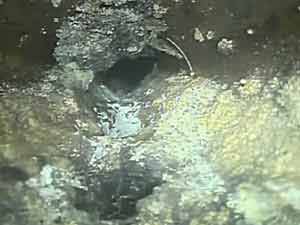 CCTV Drain Survey Blocked by fat and Grease